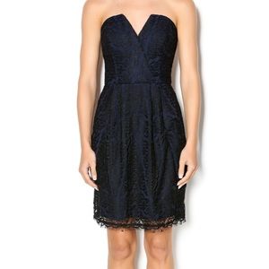 Adelyn Rae strapless lace dress